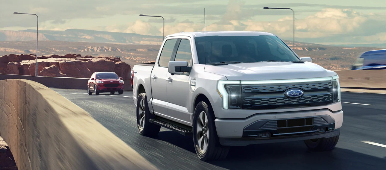 Electric Ford F150 Lightning Truck